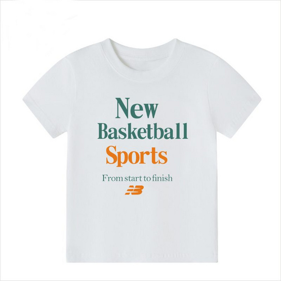 EMAS.HOUSE เสื้อยืดคอกลมเด็ก ผ้าคอตตอน New สีขาว EMAS.HOUSE เสื้อยืดคอกลมเด็ก ผ้าคอตตอน New สีขาว