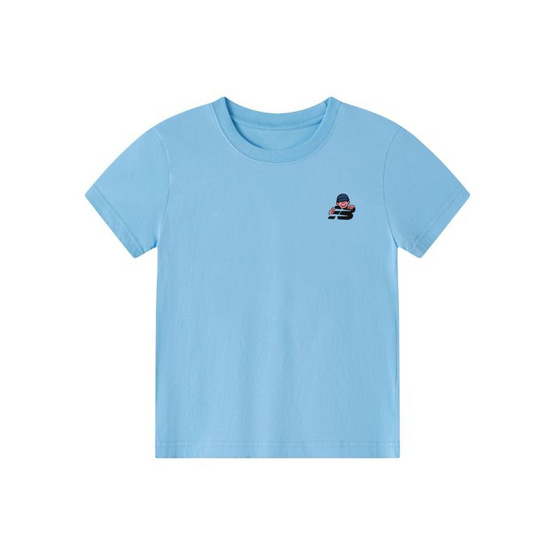 EMAS.HOUSE เสื้อยืดคอกลมเด็ก ผ้าคอตตอน EM สีฟ้า EMAS.HOUSE เสื้อยืดคอกลมเด็ก ผ้าคอตตอน EM สีฟ้า