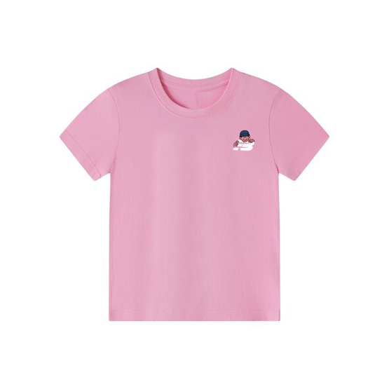 EMAS.HOUSE เสื้อยืดคอกลมเด็ก ผ้าคอตตอน EM สีชมพู EMAS.HOUSE เสื้อยืดคอกลมเด็ก ผ้าคอตตอน EM สีชมพู