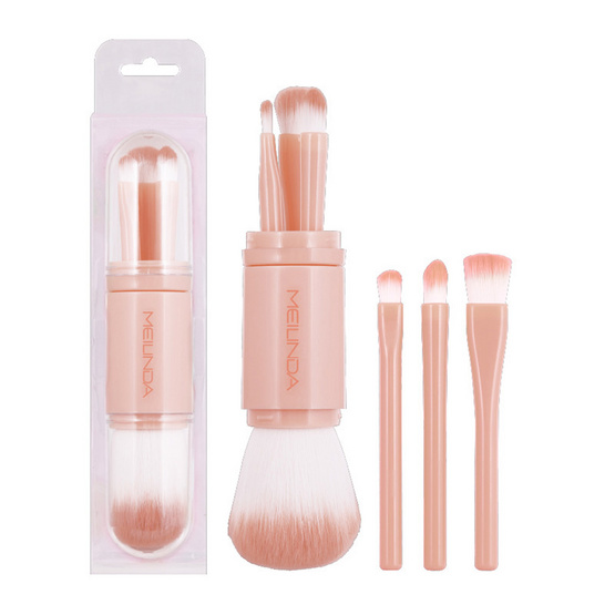 Meilinda เซ็ทแปรงแต่งหน้า Handy Pocket Brush 4ชิ้น/ชุด (คละสี)