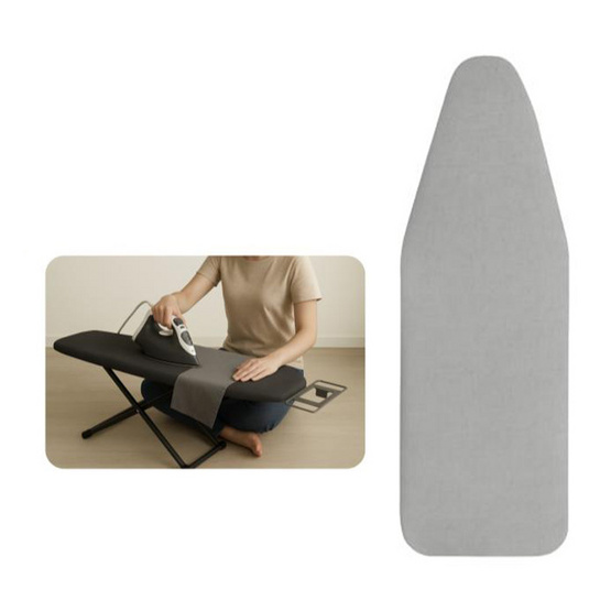 HomeBest ผ้ารองรีดฟองน้ำเกรดพรีเมียม แบบนั่งรีด ขนาด 18x32 นิ้ว