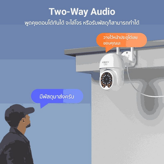 Xiaovv กล้องวงจรปิดภายนอก IP Camera รุ่น P12 Xiaovv กล้องวงจรปิดภายนอก IP Camera รุ่น P12