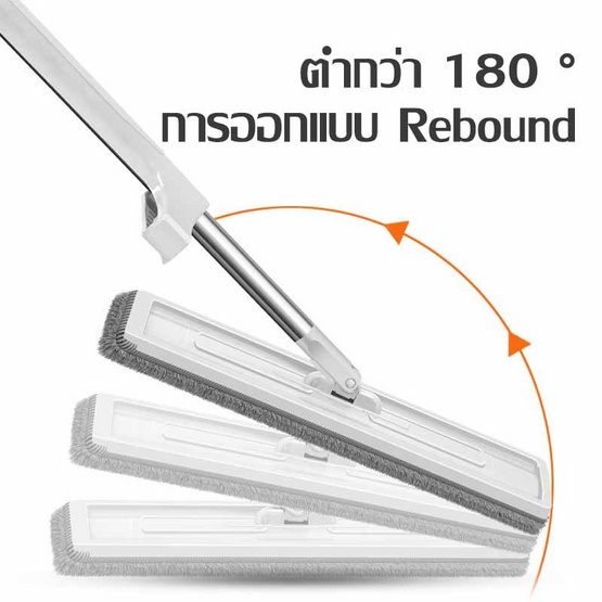 Easy&Smart ไม้ถูพื้นรีดน้ำ สีขาว
