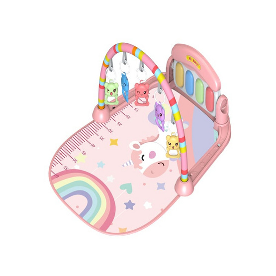 Playgym เพลยิมโมบายที่นอนเด็ก สีชมพู ลายยูนิคอร์น