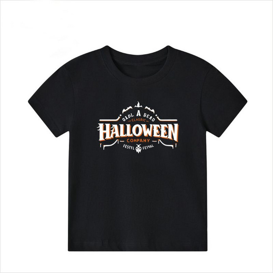 EMAS.HOUSE เสื้อยืดผ้าคอตตอน 100% รุ่น Halloween 02 สีดำ