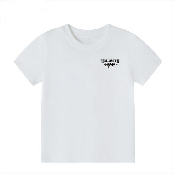 EMAS.HOUSE เสื้อยืดผ้าคอตตอน 100% รุ่น Halloween 03 สีขาว