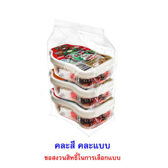 จอลลี่แบร์ เยลลี่กลิ่นสตรอเบอรี่ชาไทยมอคค่า คละแบบ 130 กรัม (แพ็ก 3 ชิ้น)