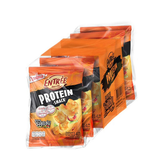 อองเทร่ แคบหมู รสวิ้งซ์แซ่บ 14 กรัม (แพ็ก 6 ชิ้น)