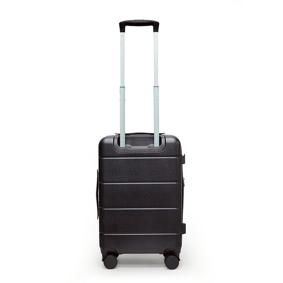 HQ LUGGAGE กระเป๋าเดินทาง PC เปิดด้านหน้า ระบบล็อค TSA 4 ล้อคู่ รุ่น 98033 สีดำ