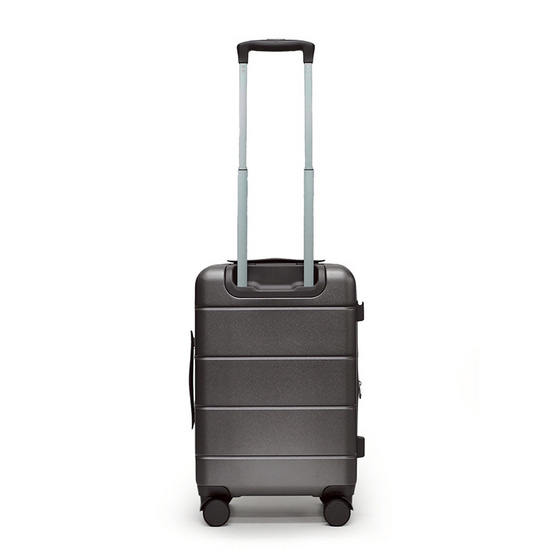 HQ LUGGAGE กระเป๋าเดินทาง PC เปิดด้านหน้า ระบบล็อค TSA 4 ล้อคู่ รุ่น 98033 สีเทา
