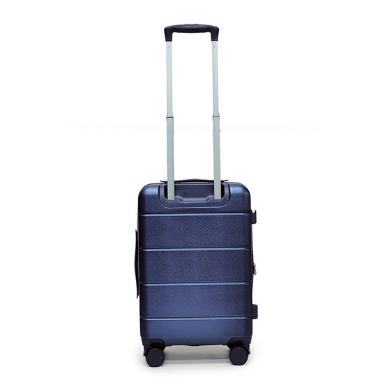 HQ LUGGAGE กระเป๋าเดินทาง PC เปิดด้านหน้า ระบบล็อค TSA 4 ล้อคู่ รุ่น 98033 สีกรม