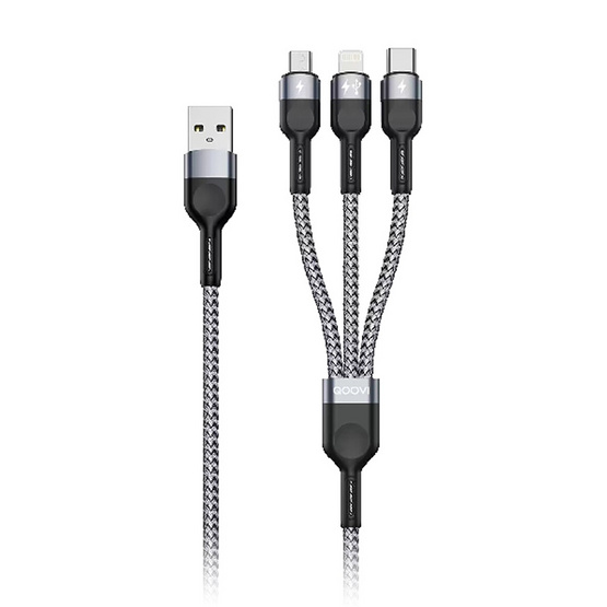 Qoovi สายชาร์จ 3 in 1 รุ่น CLA3