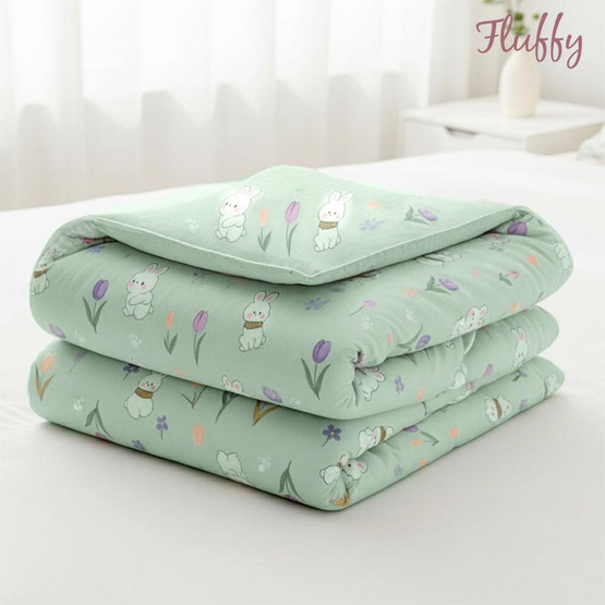 Fluffy ผ้านวมลาย Mint Bun Fluffy ผ้านวมลาย Mint Bun