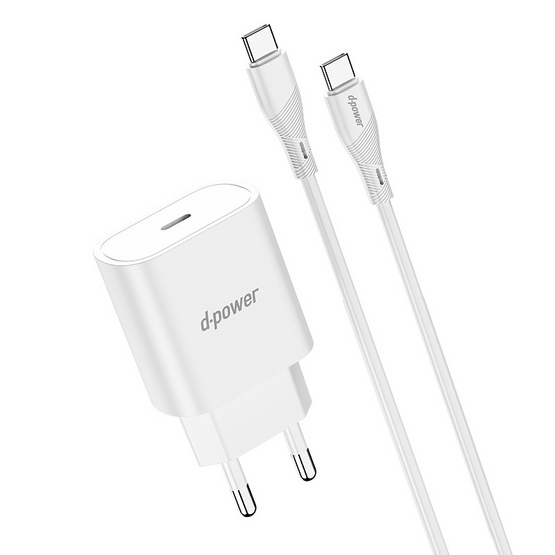 D-Power ชุดชาร์จ Type C to C รุ่น AP-24 C D-Power ชุดชาร์จ Type C to C รุ่น AP-24 C