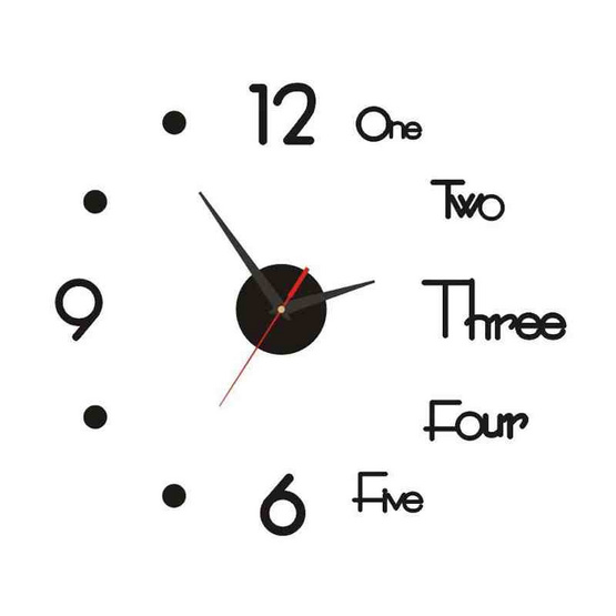 Homelove นาฬิกาแขวนผนัง 3D DIY 50cm นาฬิกาติดผนังโมเดิร์น ดีไซน์หรู