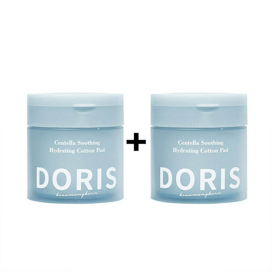 Doris โทนเนอร์แพด Centella Soothing Hydrating Cotton Pad 140 มล.(80 แผ่น) (แพ็ก 2 ชิ้น)