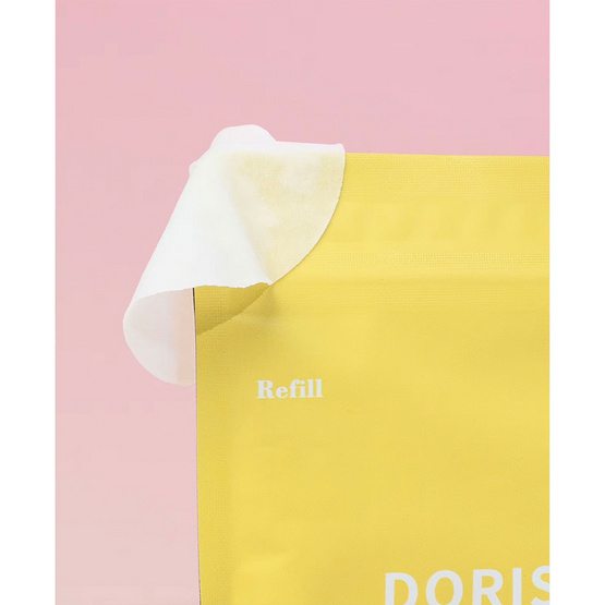 Doris โทนเนอร์แพด Vitamin C Revitalizng Hydrating Cotton Pad Refill 40มล. (20 แผ่น) (แพ็ก 2 ชิ้น)