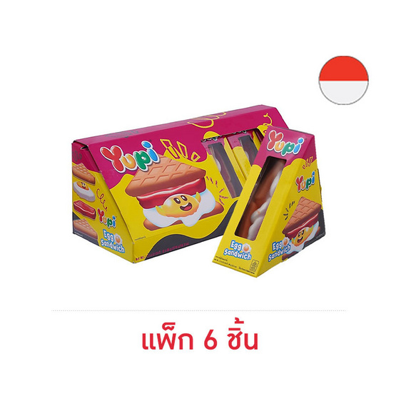 ยูปี้ กัมมี่เอ้กแซนวิช 86 กรัม (แพ็ก 6 ชิ้น)