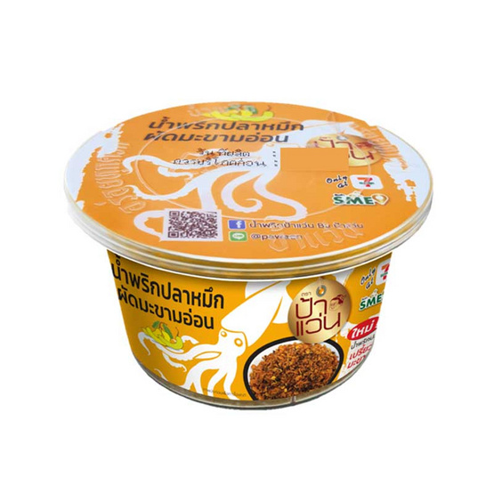 ป้าแว่น น้ำพริกปลาหมึกผัดมะขามอ่อน 30 กรัม (แพ็ก 6 ชิ้น)