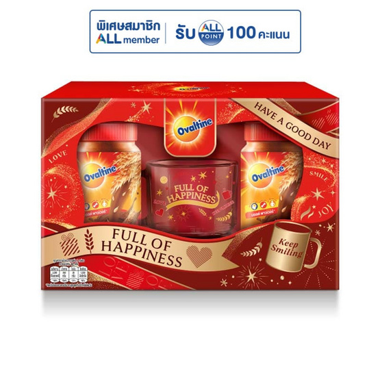 ชุดของขวัญ โอวัลติน คลาสสิค 800 กรัม (2 ขวด+แก้ว) 2026