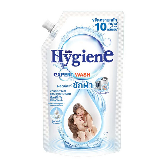 ไฮยีน น้ำยาซักผ้า มิลค์กี้ ทัช 600 มล.