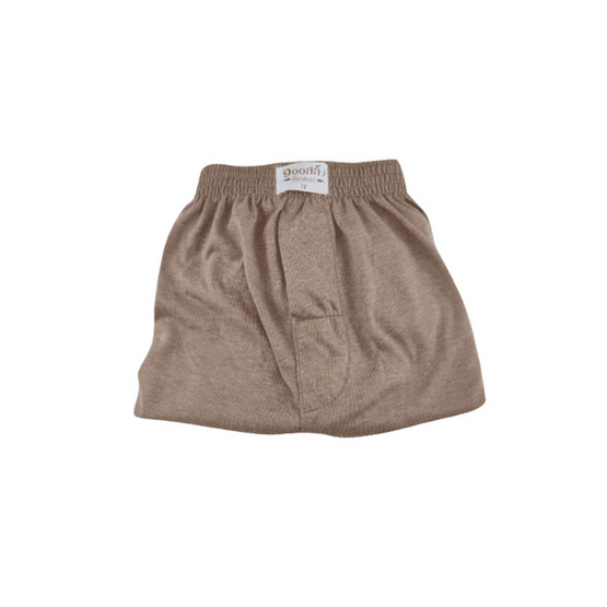 100 Salueng กางเกงบ๊อกเซอร์ (BOXER) ผ้ายืดนิ่ม สีกากี