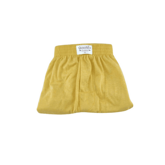 100alueng กางเกงบ๊อกเซอร์ (BOXER) ผ้ายืดนิ่ม สีเหลือง 100alueng กางเกงบ๊อกเซอร์ (BOXER) ผ้ายืดนิ่ม สีเหลือง