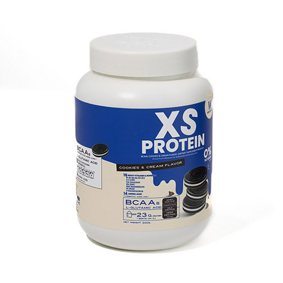 WINK WHITE XS Protein คุกกี้แอนด์ครีม บรรจุ 240g WINK WHITE XS Protein คุกกี้แอนด์ครีม บรรจุ 240g