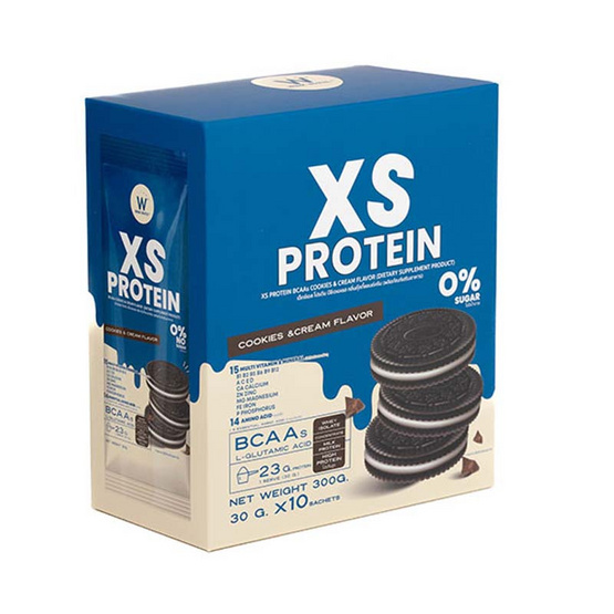 XS PROTEIN เอ็กซ์เอสโปรตีน คุ้กกี้แอนด์ครีม บรรจุ 300g XS PROTEIN เอ็กซ์เอสโปรตีน คุ้กกี้แอนด์ครีม บรรจุ 300g