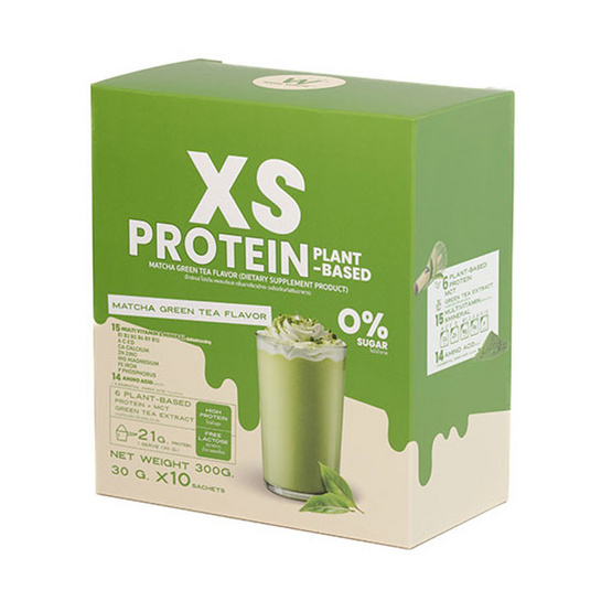 XS PROTEIN เอ็กซ์เอสโปรตีน ชาเขียวมัทฉะ บรรจุ 300g XS PROTEIN เอ็กซ์เอสโปรตีน ชาเขียวมัทฉะ บรรจุ 300g