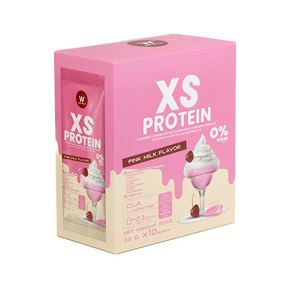 XS PROTEIN เอ็กซ์เอสโปรตีน นมชมพู บรรจุ 300g XS PROTEIN เอ็กซ์เอสโปรตีน นมชมพู บรรจุ 300g