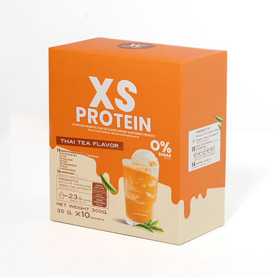 XS PROTEIN เอ็กซ์เอสโปรตีน ชาไทย บรรจุ 300g XS PROTEIN เอ็กซ์เอสโปรตีน ชาไทย บรรจุ 300g