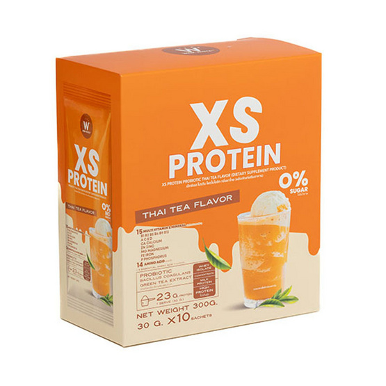 XS PROTEIN เอ็กซ์เอสโปรตีน ชาไทย บรรจุ 300g XS PROTEIN เอ็กซ์เอสโปรตีน ชาไทย บรรจุ 300g