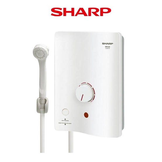 Sharp เครื่องทำน้ำอุ่น 3500วัตต์ รุ่น WH-34 Sharp เครื่องทำน้ำอุ่น 3500วัตต์ รุ่น WH-34
