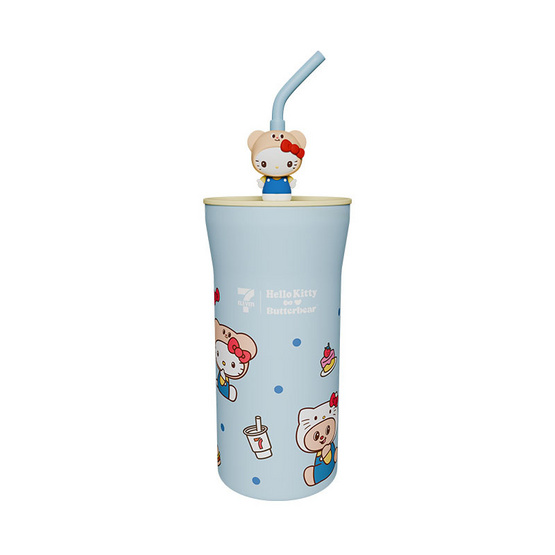 กระบอกน้ำสเตนเลส All Café เฮลโล คิตตี้ x น้องเนย (บลู เกรย์) 22 oz. กระบอกน้ำสเตนเลส All Café เฮลโล คิตตี้ x น้องเนย (บลู เกรย์) 22 oz.