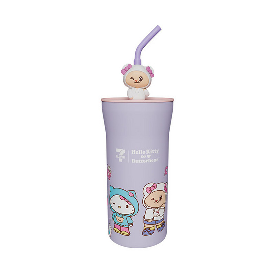 กระบอกน้ำสเตนเลส All Café เฮลโล คิตตี้ x น้องเนย (ม่วง) 22 oz. กระบอกน้ำสเตนเลส All Café เฮลโล คิตตี้ x น้องเนย (ม่วง) 22 oz.