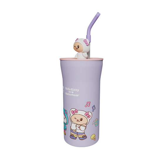 กระบอกน้ำสเตนเลส All Café เฮลโล คิตตี้ x น้องเนย (ม่วง) 22 oz. กระบอกน้ำสเตนเลส All Café เฮลโล คิตตี้ x น้องเนย (ม่วง) 22 oz.