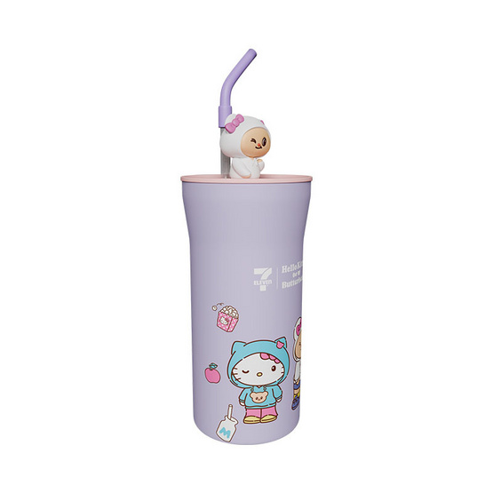 กระบอกน้ำสเตนเลส All Café เฮลโล คิตตี้ x น้องเนย (ม่วง) 22 oz. กระบอกน้ำสเตนเลส All Café เฮลโล คิตตี้ x น้องเนย (ม่วง) 22 oz.