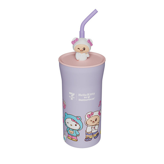 กระบอกน้ำสเตนเลส All Café เฮลโล คิตตี้ x น้องเนย (ม่วง) 22 oz. กระบอกน้ำสเตนเลส All Café เฮลโล คิตตี้ x น้องเนย (ม่วง) 22 oz.
