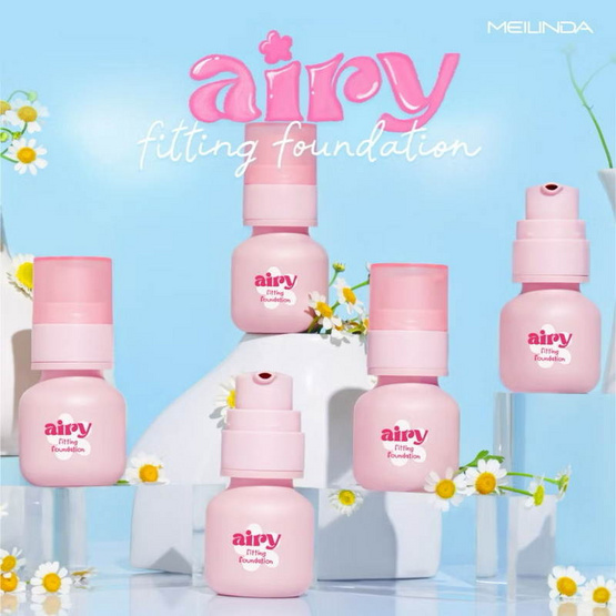 Meilinda รองพื้น Airy Fitting Foundation 30 กรัม