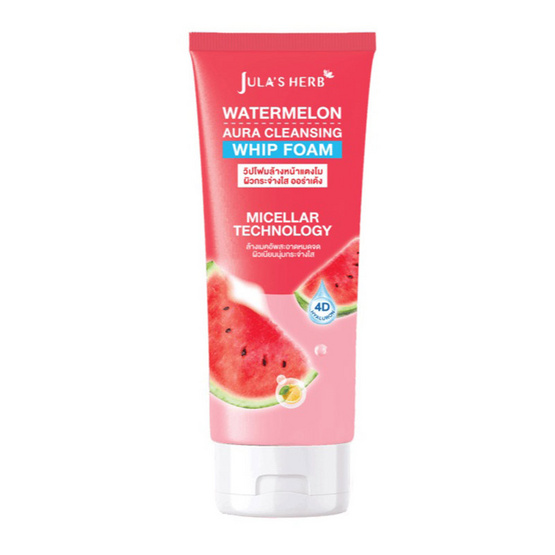 Jula's herb โฟมล้างหน้า watermelon Aura Cleansing Whip Foam 70 กรัม Jula's herb โฟมล้างหน้า watermelon Aura Cleansing Whip Foam 70 กรัม