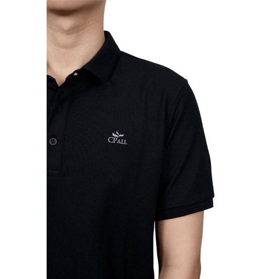 CP ALL เสื้อโปโลชาย Upcycling สีดำ CP ALL เสื้อโปโลชาย Upcycling สีดำ