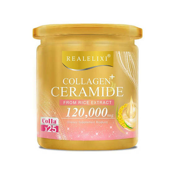 REALELIXI คอลลาเจน พลัส เซราไมด์ 120,000mg. REALELIXI คอลลาเจน พลัส เซราไมด์ 120,000mg.