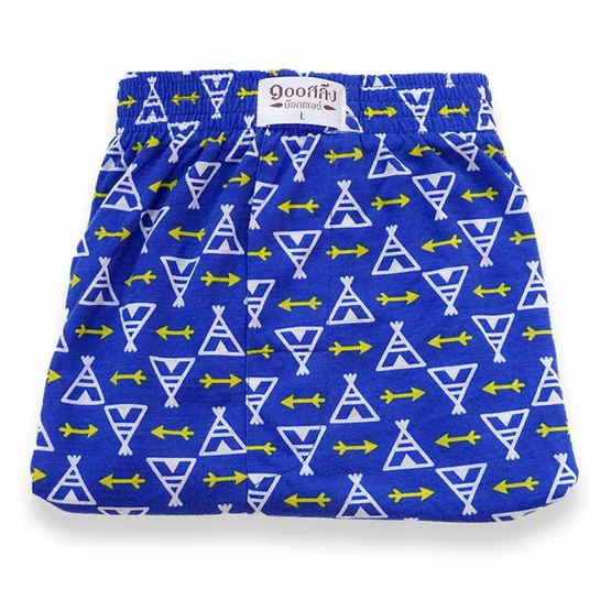 100 Salueng กางเกงบ๊อกเซอร์ (BOXER) ผ้ายืดนิ่ม ลายเหินเวหา สีเมฆคราม (น้ำเงิน) 100 Salueng กางเกงบ๊อกเซอร์ (BOXER) ผ้ายืดนิ่ม ลายเหินเวหา สีเมฆคราม (น้ำเงิน)