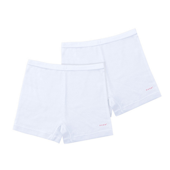 Happi by Carson กางเกงกันโป๊เด็กผู้หญิง รุ่นเบสิค สีขาว แพ็ค 2 ตัว