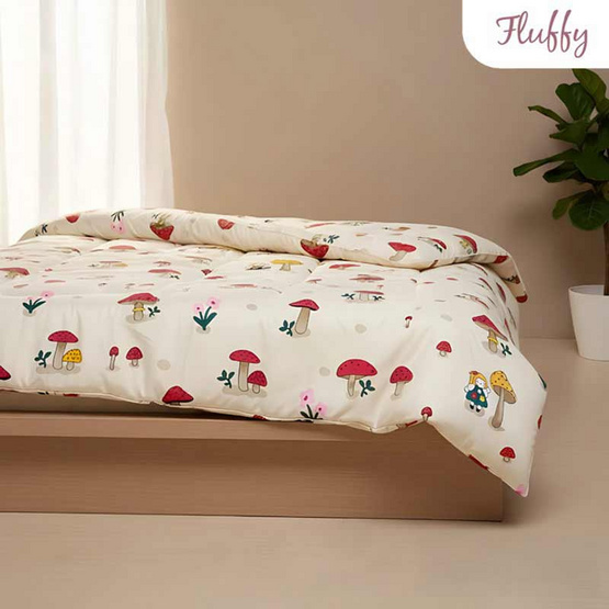 Fluffy ผ้านวม ลาย Lumi Mushroom