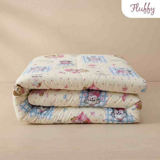 Fluffy ผ้านวม ลาย Momo Puppy