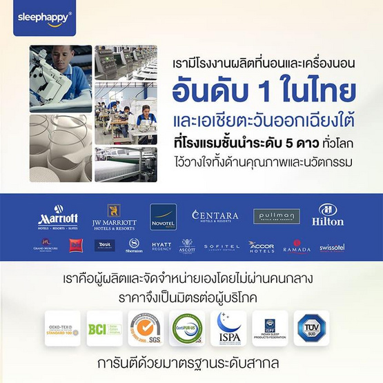 SleepHappy 3 Fold รวมที่นอน 3 พับ ท็อปเปอร์อเนกประสงค์