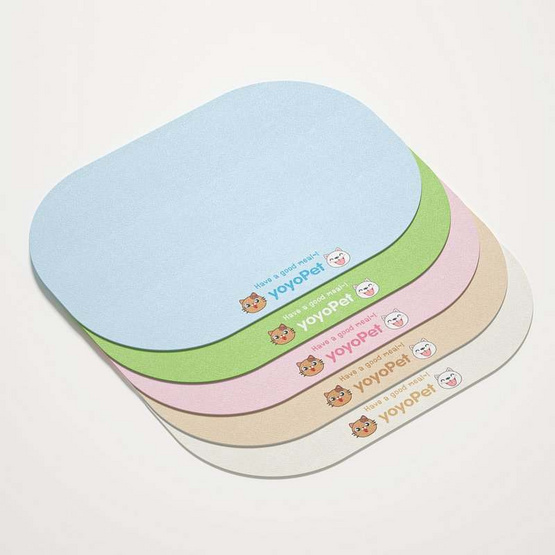 YOYOPET แผ่นรองชามสัตว์เลี้ยง 5mm.