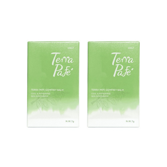 Terra pafe comfrey balm เทอร่า พาเฟ่ บาล์มสมุนไพร ขนาด 7 กรัม 1แถม1 Terra pafe comfrey balm เทอร่า พาเฟ่ บาล์มสมุนไพร ขนาด 7 กรัม 1แถม1